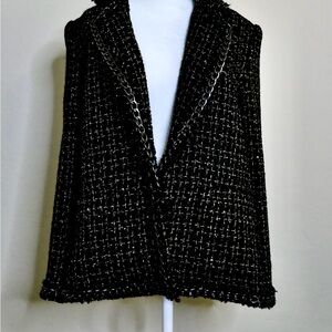 Alice + Olivia Women’s Shan Tweed Chain Trim Blazer